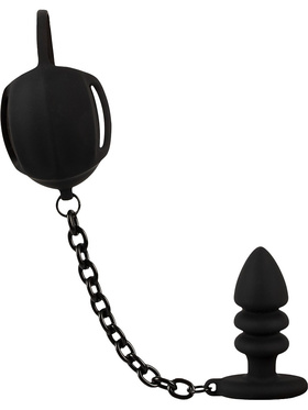 Black Velvets: Ball Cage with Butt Plug