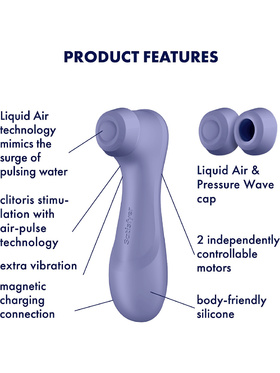 Satisfyer: Pro 2 Generation 3, Double AirPulse Vibrator, lila