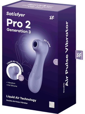 Satisfyer: Pro 2 Generation 3, Double AirPulse Vibrator, lila