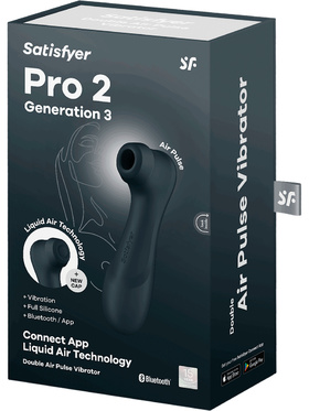 Satisfyer Connect: Pro 2 Generation 3, Double AirPulse Vibrator, svart
