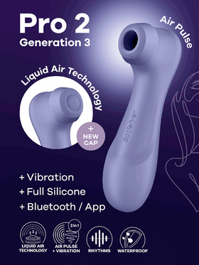 Satisfyer Connect: Pro 2 Generation 3, Double AirPulse Vibrator, lila