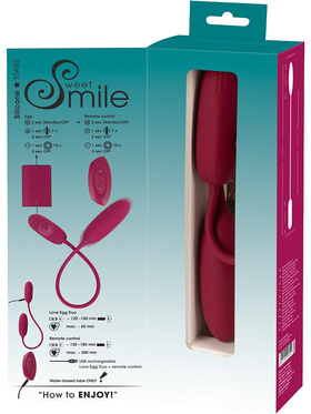 Sweet Smile: RC Shaking & Vibrating Love Egg Duo