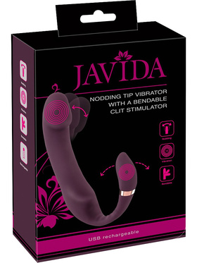 JAVIDA: Nodding Tip Vibrator with Bendable Clit Stimulation