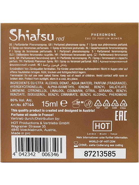 Shiatsu: Pheromon, Eau De Parfum Women Red, 15 ml