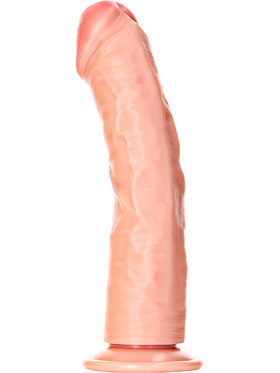 RealRock: Curved Realistic Dildo, 25.5 cm, ljus