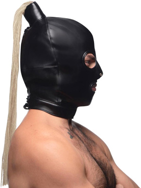 Strict: Blonde Ponytail Bondage Hood