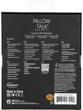 Pillow Talk Secrets: Playful, Clitoral Mini Vibrator