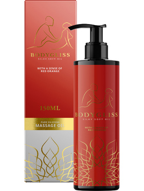 BodyGliss: Massage Oil & Lube, Red Orange, 150 ml