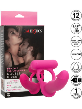 California Exotic: Double Diver, Penis Ring with Dildo