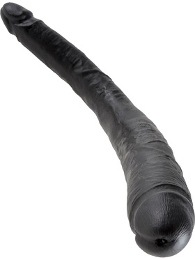 King Cock: Tapered Double Dildo, 41 cm, svart