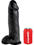 King Cock: Realistic Dildo with Balls, 31 cm, svart