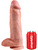 King Cock: Realistic Dildo with Balls, 31 cm, ljus