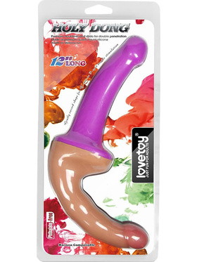 LoveToy: Holy Dong, Double-Ended Strap-On Dildo, lila/ljus