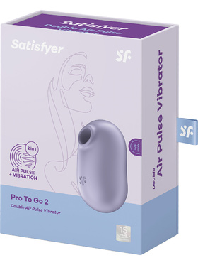 Satisfyer: Pro To Go 2, AirPulse Stimulator + Vibration, lila