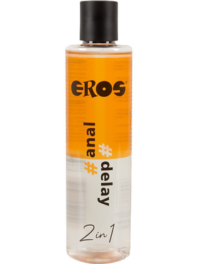 Eros: 2in1 Water-based Lubricant, Anal & Delay, 250 ml