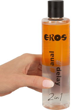Eros: 2in1 Water-based Lubricant, Anal & Delay, 250 ml