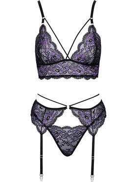 Cottelli Lingerie: Bralette, Höfthållare & String Set