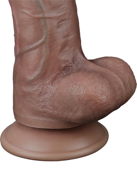 LoveToy: Dual-Layered Silicone Cock, 26.5 cm, mörk