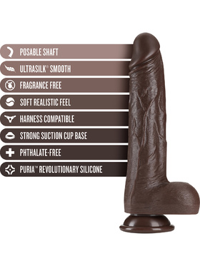 Dr. Skin Silicone: Dr. Murphy Thrusting & Gyrating Dildo, 22 cm