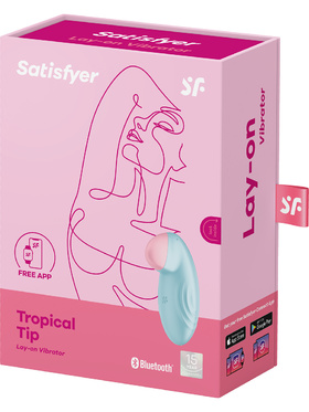 Satisfyer Connect: Tropical Tip, Lay-on Vibrator, blå