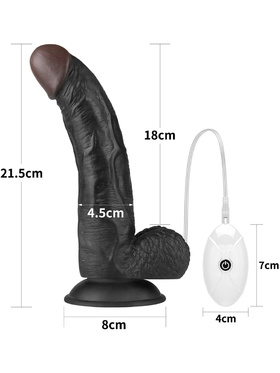 LoveToy: Vibrating Easy StrapOn Set, 22 cm