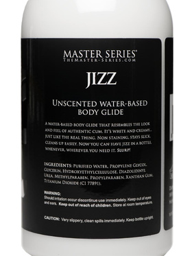 XR Master Series: Jizz, White Water-Based Body Glide, 488 ml