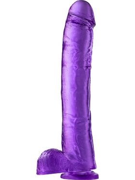 B Yours Plus: Hefty n' Hung Dildo, 36 cm, lila