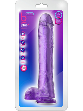 B Yours Plus: Hefty n' Hung Dildo, 36 cm, lila