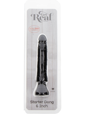 Toy Joy: Get Real, Starter Dong Dildo, 16 cm, svart