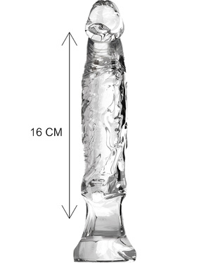 Toy Joy: Anal Play, Anal Starter Dildo, 16 cm, transparent