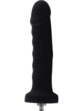 Hismith: KlicLok Silicone Dildo, 19.5 cm, svart