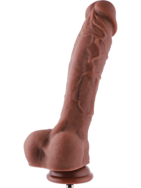 Hismith: KlicLok Silicone Dildo, 23 cm, mörk
