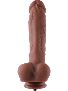 Hismith: KlicLok Silicone Dildo, 23 cm, mörk