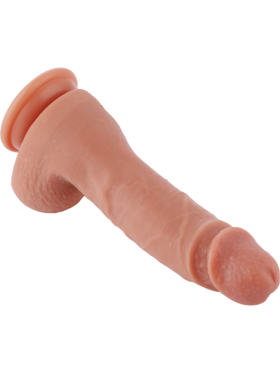 Hismith: KlicLok Silicone Dildo, 20 cm, ljus