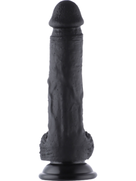 Hismith: KlicLok Silicone Dildo, 20 cm, svart