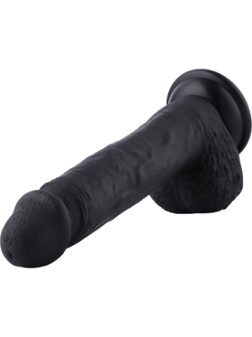 Hismith: KlicLok Silicone Dildo, 20 cm, svart