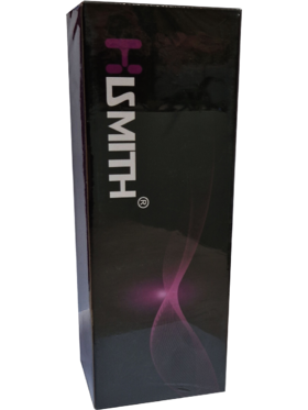 Hismith: KlicLok Silicone Dildo, 20 cm, svart