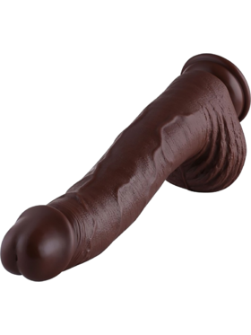 Hismith: KlicLok PVC Dildo, 32 cm, mörk