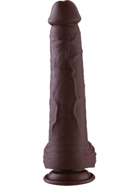 Hismith: KlicLok PVC Dildo, 32 cm, mörk