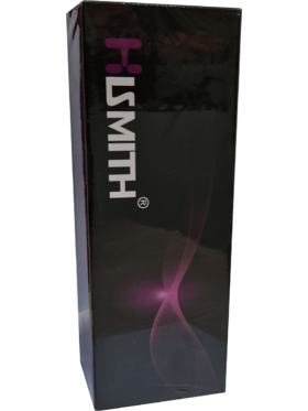 Hismith: KlicLok Silicone Dildo, 18 cm, svart