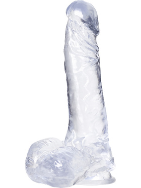 B Yours Plus: Ram n' Jam Dildo, 20 cm, transparent