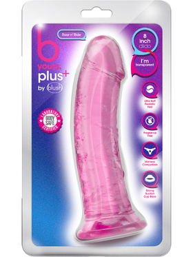 B Yours Plus: Roar n' Ride Dildo, 20 cm, rosa