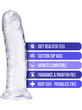 B Yours Plus: Roar n' Ride Dildo, 20 cm, transparent