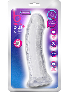 B Yours Plus: Roar n' Ride Dildo, 20 cm, transparent