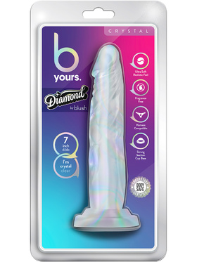 B Yours: Diamond Crystal Dildo, 19 cm, transparent