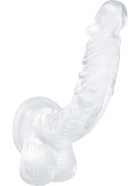 B Yours: Diamond Luster Dildo, 21.5 cm, transparent