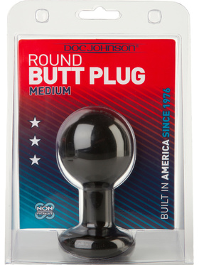 Doc Johnson: Round Butt Plug, medium