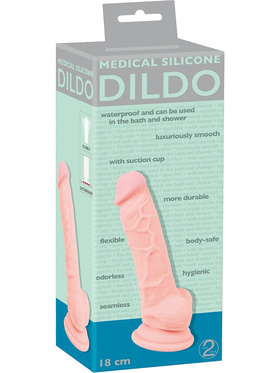 You2Toys: Medical Silicone Dildo, 18 cm