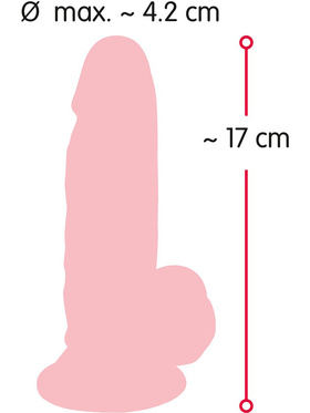 Nature Skin: Bendable Realistic Dildo, 17 cm