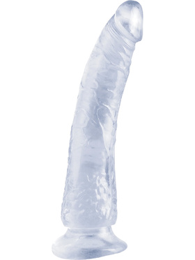 Pipedream Basix: Slim Seven Dildo, 20.5 cm, transparent